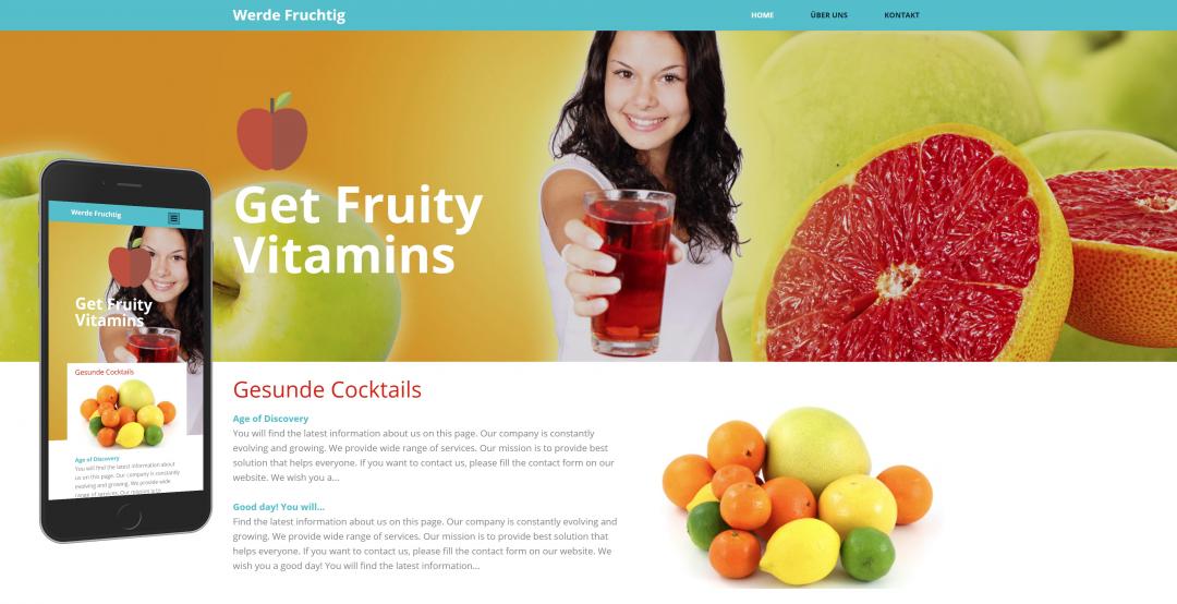 Create a responsive food website, design pattern 4