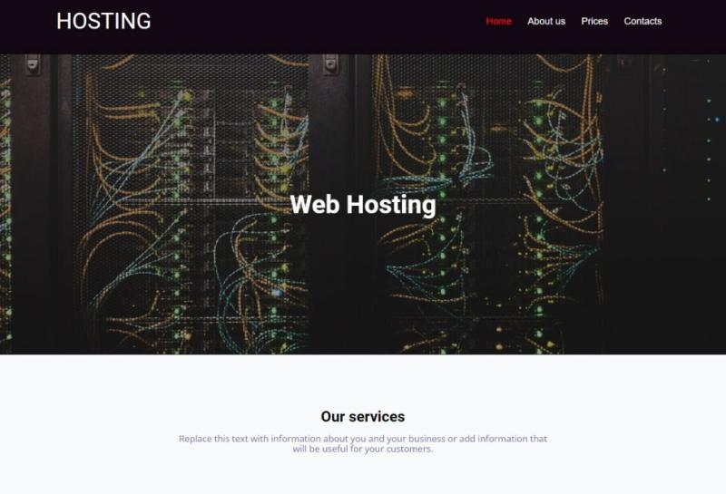 Mit dem alldomains.hosting Homepage Baukasten Ihre eigene Dienstleistungs Website erstellen. Website Template 15
