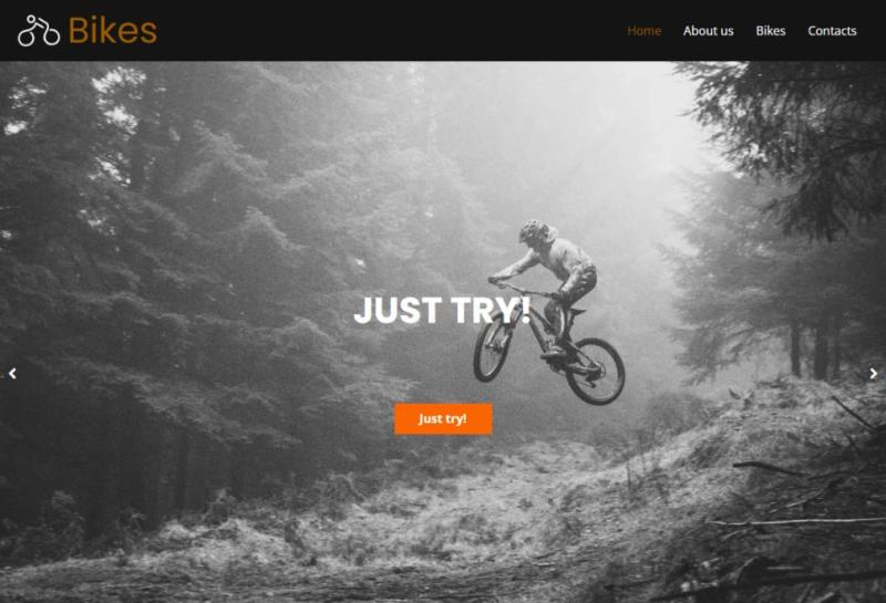 Mit dem alldomains.hosting Homepage Baukasten Ihre Sport Website kostenlos erstellen. Website Template 2
